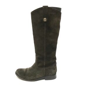 Frye Melissa button knee suede western riding boots 6.5B